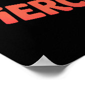 Wild wie ein Bär, fest wie ein Löwe Poster (Ecke)