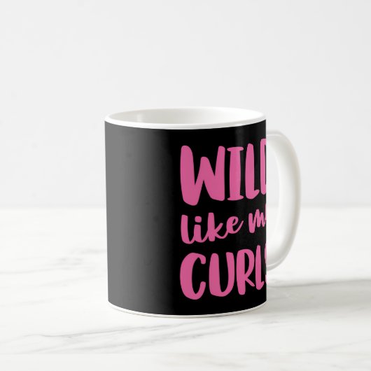 Wild wie meine Curls Curly Hair Kaffeetasse (VorderseiteRechts)