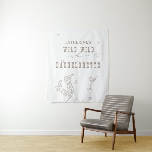Wild Wild Ehefrau Bachelorette Tapestysign Wandteppich (Beispiel)