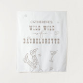 Wild Wild Ehefrau Bachelorette Tapestysign Wandteppich (Vorderseite)