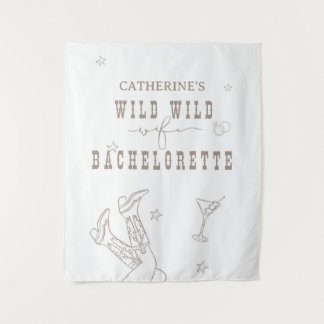 Wild Wild Ehefrau Bachelorette Tapestysign Wandteppich