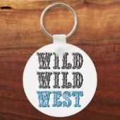 Wild Wild West! -Blau Schlüsselanhänger (Vorderseite)