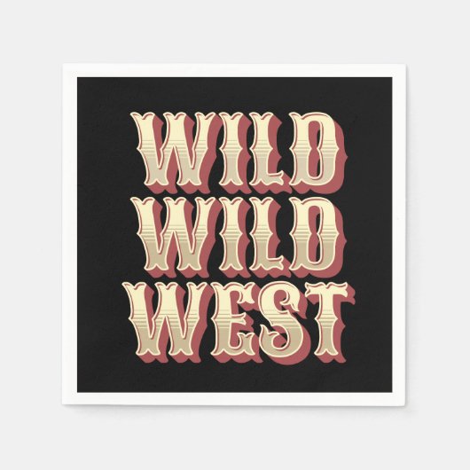 Wild Wild West Serviette (Vorderseite)