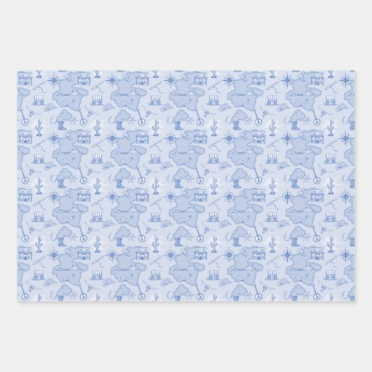 Wild Wild West Theme Geschenkpapier Set (Vorderseite 3)