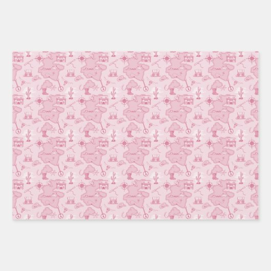 Wild Wild West Theme Geschenkpapier Set (Vorderseite 2)