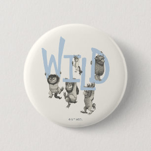 WILD   Wilde Dinge und Max - Blau Button