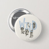 WILD | Wilde Dinge und Max - Blau Button (Vorne & Hinten)