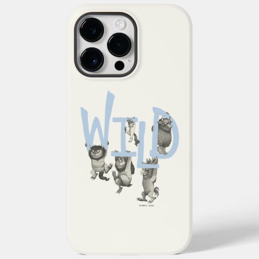 WILD | Wilde Dinge und Max - Blau Case-Mate iPhone Hülle (Rückseite)