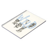 WILD | Wilde Dinge und Max - Blau Notizblock (Linke Seite)