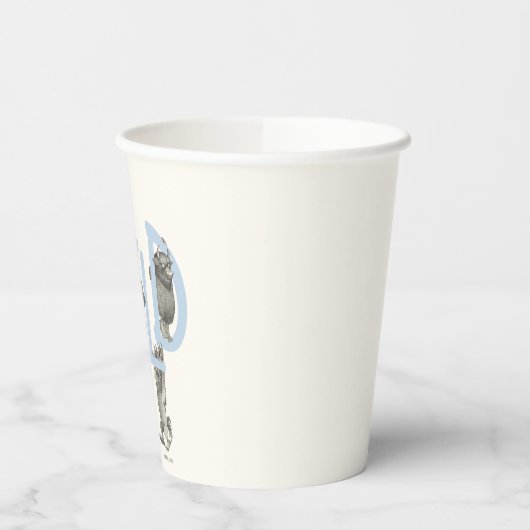 WILD | Wilde Dinge und Max - Blau Pappbecher (Links)