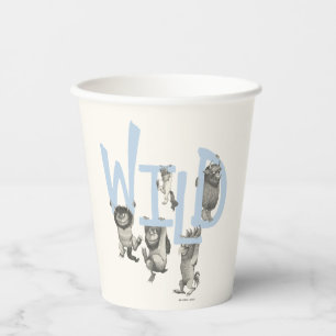 WILD Wilde Dinge und Max - Blau Pappbecher