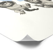 WILD | Wilde Dinge und Max - Blau Poster (Ecke)