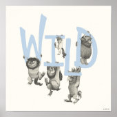 WILD | Wilde Dinge und Max - Blau Poster (Vorne)