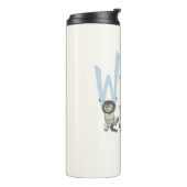 WILD | Wilde Dinge und Max - Blau Thermosbecher (Nach links gedreht)