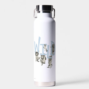 WILD   Wilde Dinge und Max - Blau Trinkflasche