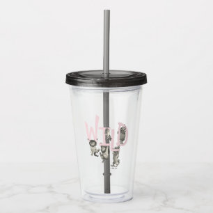 WILD   Wilde Dinge und Max - Pink Acryltrinkbecher