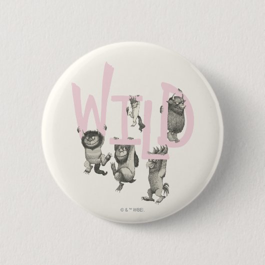 WILD | Wilde Dinge und Max - Pink Button (Vorderseite)