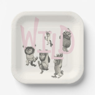 WILD Wilde Dinge und Max - Pink Pappteller