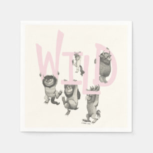 WILD Wilde Dinge und Max - Pink Serviette