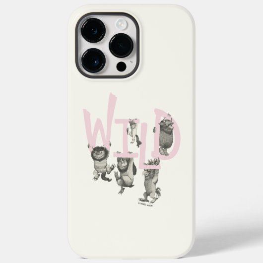 WILD | Wilde Dinge und Max - Rosa Case-Mate iPhone Hülle (Rückseite)