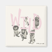 WILD | Wilde Dinge und Max - Rosa Magnet (Vorne)