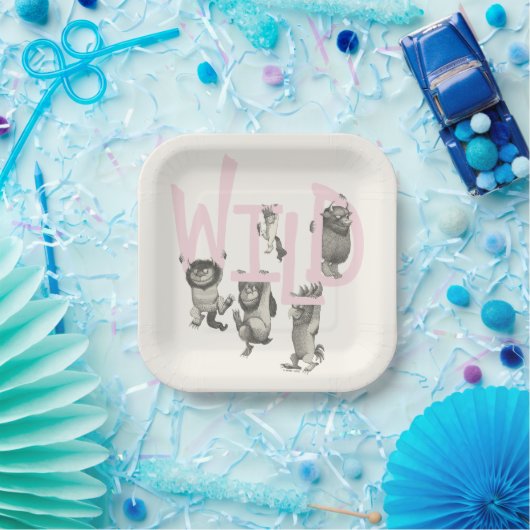 WILD | Wilde Dinge und Max - Rosa Pappteller (Party)