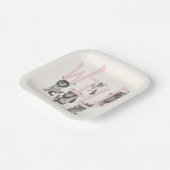 WILD | Wilde Dinge und Max - Rosa Pappteller (Gewinkelt)