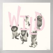 WILD | Wilde Dinge und Max - Rosa Poster (Vorne)