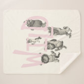 WILD | Wilde Dinge und Max - Rosa Sherpadecke (Vorderseite (Horizontal))