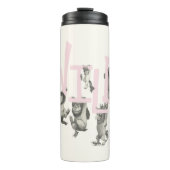 WILD | Wilde Dinge und Max - Rosa Thermosbecher (Vorderseite)