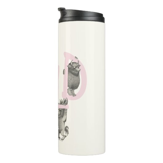 WILD | Wilde Dinge und Max - Rosa Thermosbecher (Nach rechts gedreht)