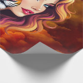 Wild Within – Tiger Spirit Göttin. Geschenkpapier (Ecke)
