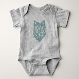 Wild Wolf Baby Strampler