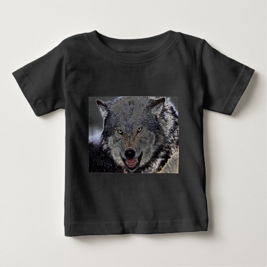 Wild Wolf Baby T-shirt (Vorderseite)
