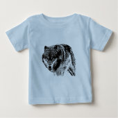 Wild Wolf Baby T-shirt (Vorderseite)