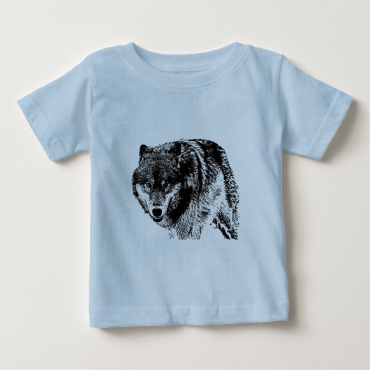 Wild Wolf Baby T-shirt (Vorderseite)