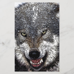 Wild Wolf Briefpapier