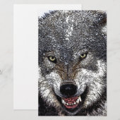 Wild Wolf Briefpapier (Vorne/Hinten)