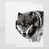 Wild Wolf Briefpapier (Vorne/Hinten)