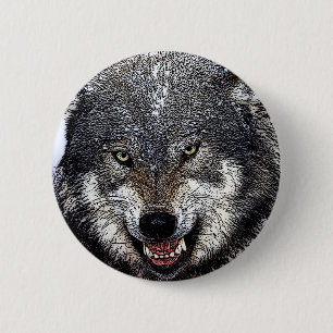 Wild Wolf Button