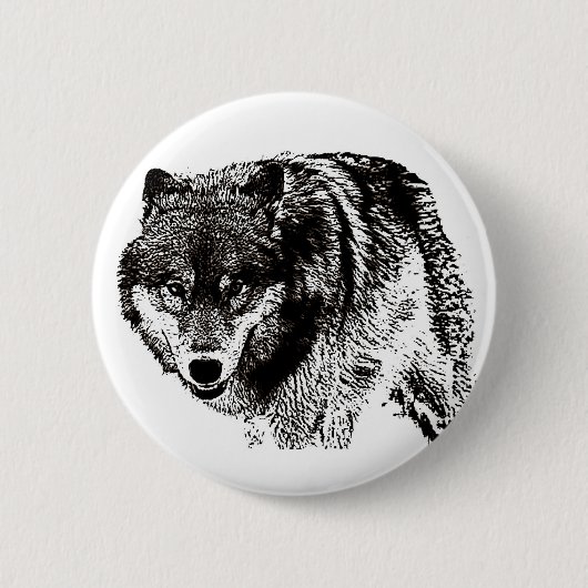 Wild Wolf Button (Vorderseite)
