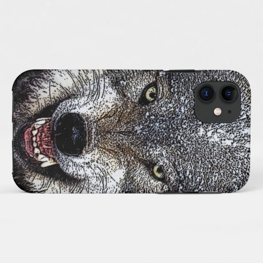 Wild Wolf Case-Mate iPhone Hülle (Rückseite (Horizontal))