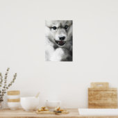 Wild Wolf Cub Poster (Küche)