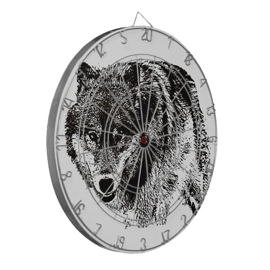 Wild Wolf Dartscheibe (Vorderseite Links)