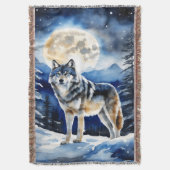 Wild Wolf Decke (Vorderseite Vertikal)