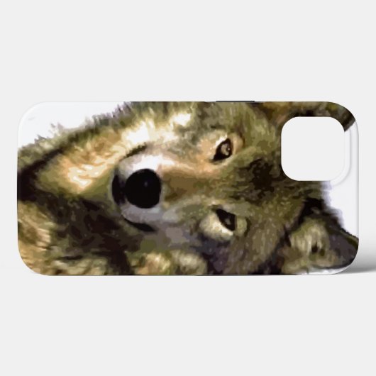 Wild Wolf Eyes Case-Mate iPhone Hülle (Rückseite (Horizontal))