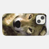 Wild Wolf Eyes iPhone Hülle (Rückseite (Horizontal))