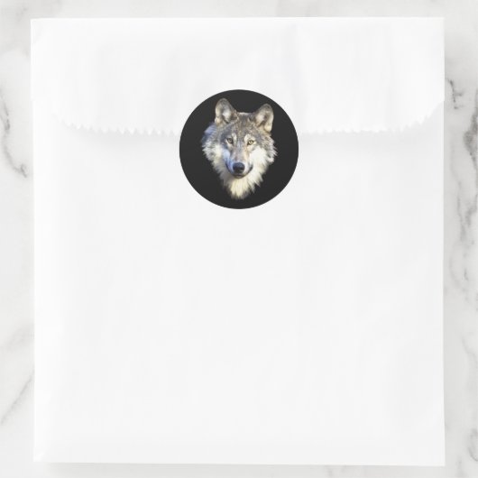 Wild Wolf Face Stickers (Tasche)