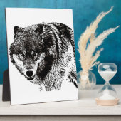 Wild Wolf Fotoplatte (Seite)