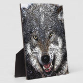 Wild Wolf Fotoplatte (Seite)